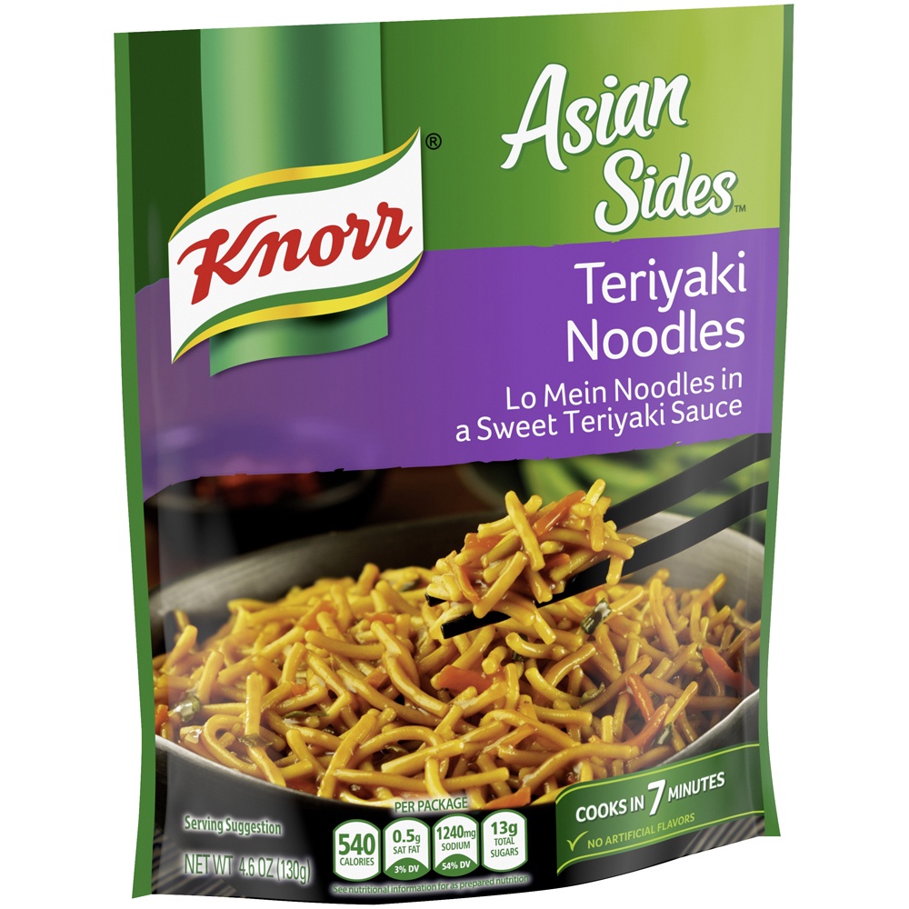slide 2 of 5, Knorr Asian Sides Teriyaki Noodles, 4.6 oz
