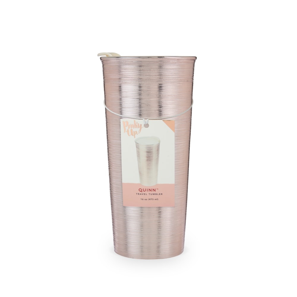 slide 1 of 1, true Fabrications Travel Tumbler - Quinn Rose Gold, 16 oz