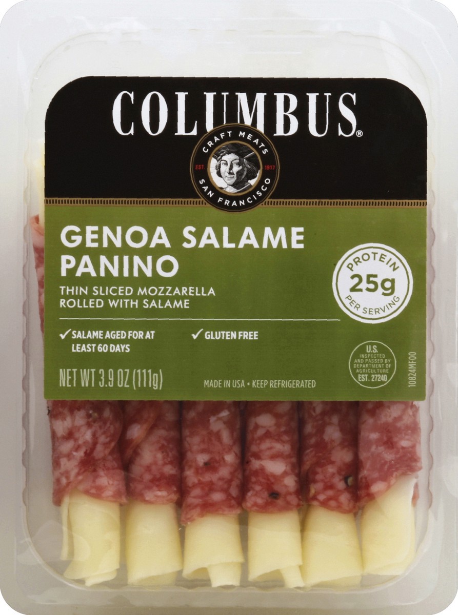 slide 1 of 4, Columbus Genoa Salame Panino 3.9 oz, 3.9 oz