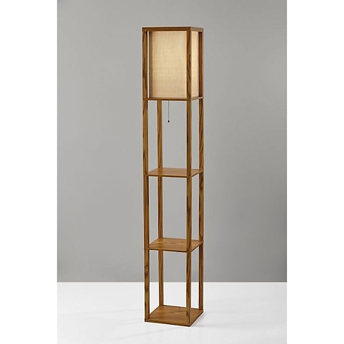 slide 4 of 4, Adesso Wright Shelf Lamp - Natural, 1 ct