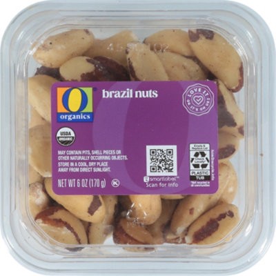 slide 1 of 1, O Organics Brazil Nuts - 6 Oz, 6 oz