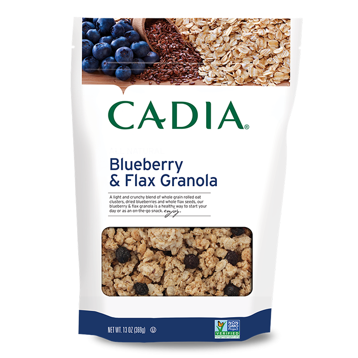 slide 1 of 1, Cadia Blueberry And Flax Granola, 13 oz