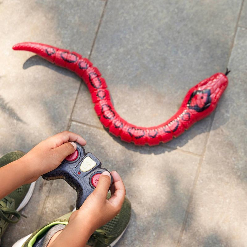 slide 3 of 10, Terra by Battat – Remote Control Infrared Light-Up Snake - Rainbow Boa, 1 ct