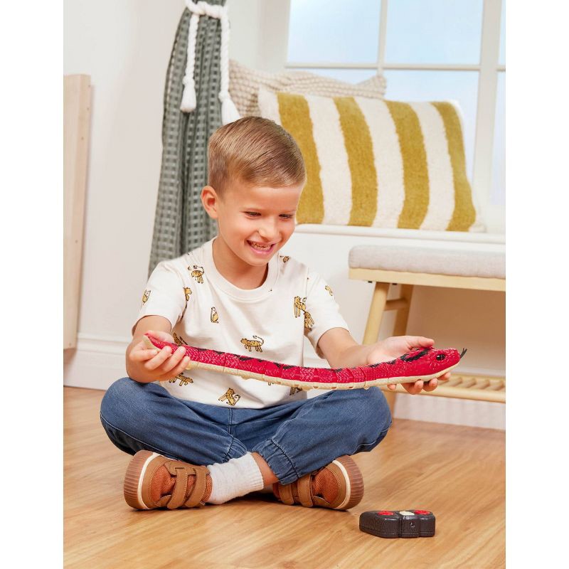 slide 4 of 10, Terra by Battat – Remote Control Infrared Light-Up Snake - Rainbow Boa, 1 ct