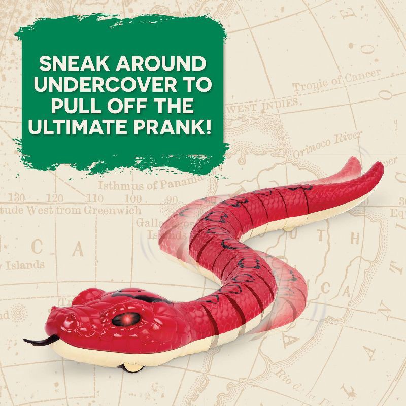 slide 6 of 10, Terra by Battat – Remote Control Infrared Light-Up Snake - Rainbow Boa, 1 ct