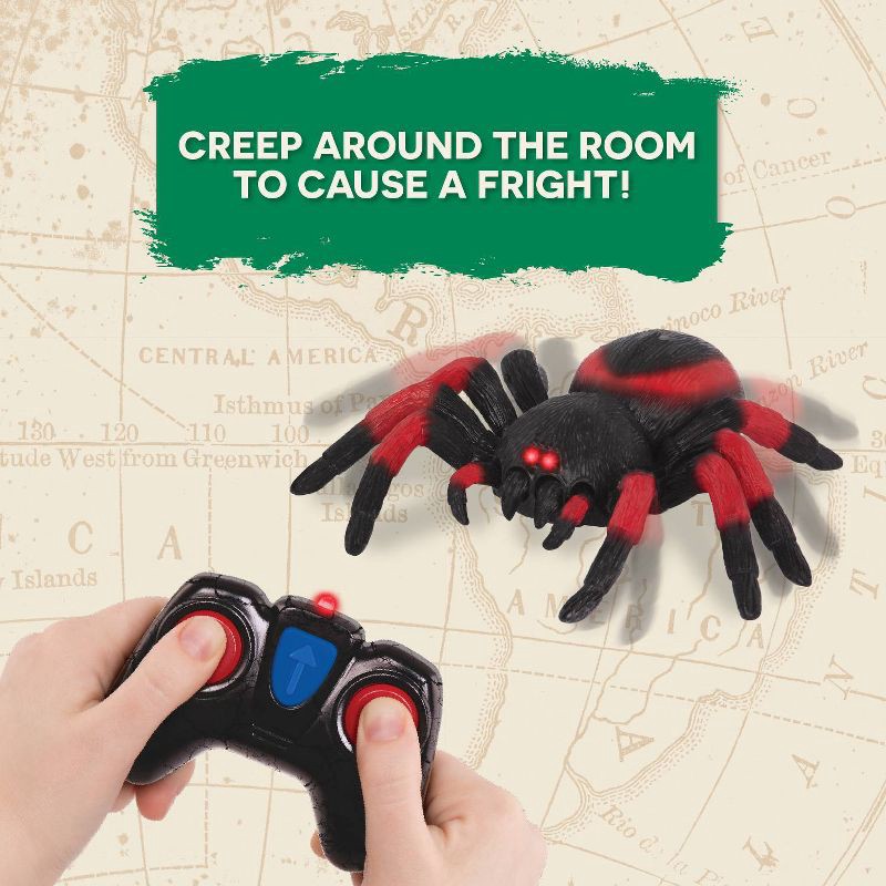 slide 5 of 10, Terra by Battat – Remote Control Infrared Light-Up Spider – Tarantula, 1 ct