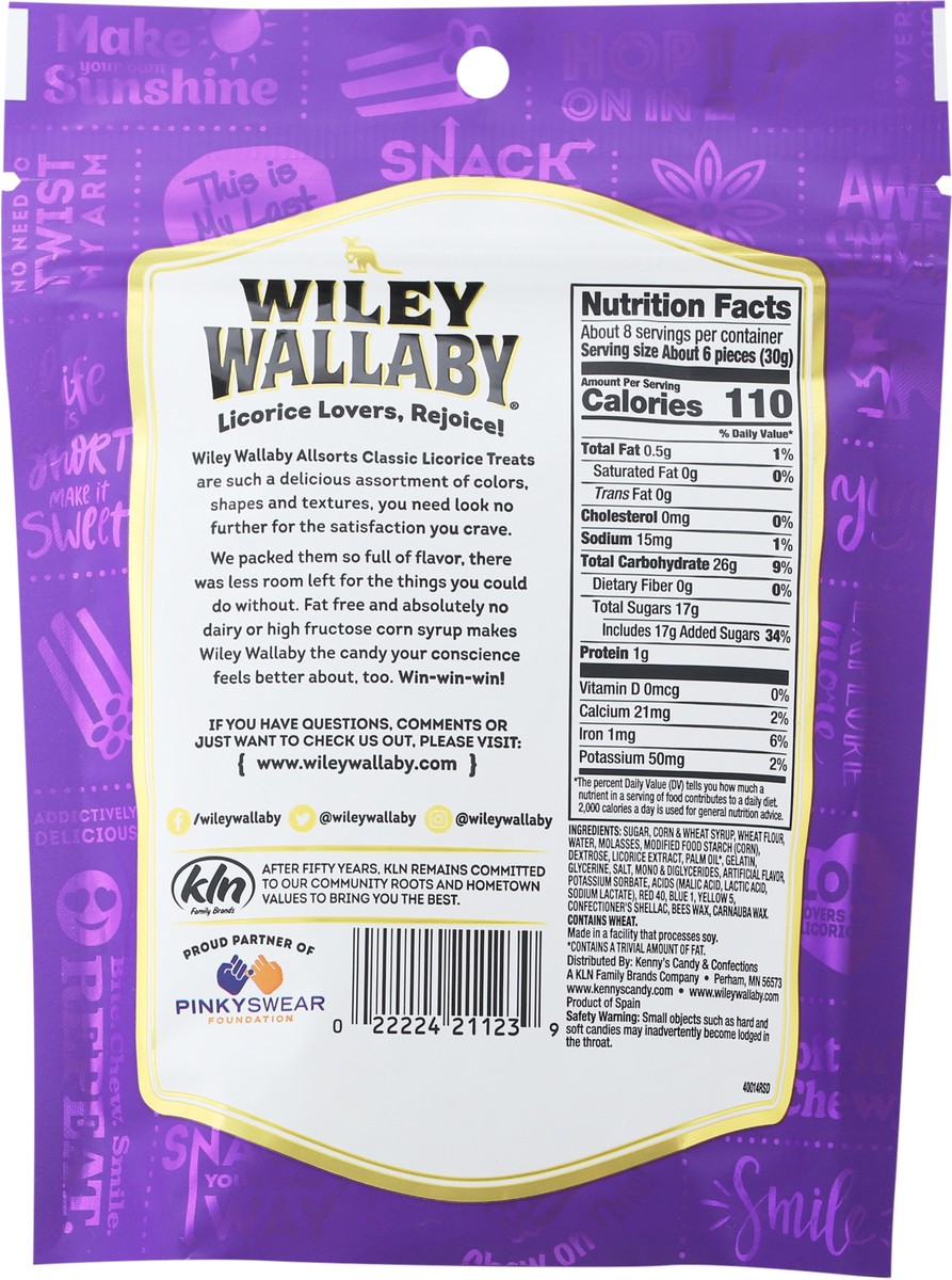 slide 2 of 11, Wiley Wallaby Allsorts Assorted Licorice Candies 8 oz, 8 oz