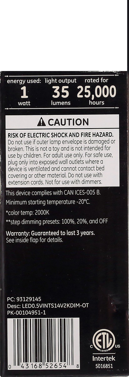 slide 8 of 9, Ge Vintage Night Light, 1 ct
