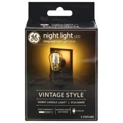 GE LED Integrated Vintage Style Warm Candle Light Night Light Fixture 1 Each