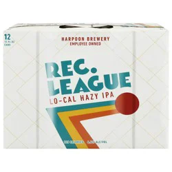 Harpoon Brewery Brewery Lo-Cal Hazy IPA Rec League Beer - 12 x 12 fl oz Cans