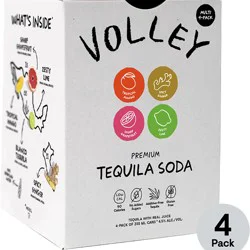 Volley Tequila Seltzer Multi-Pack - 4 x 355 ml Cans