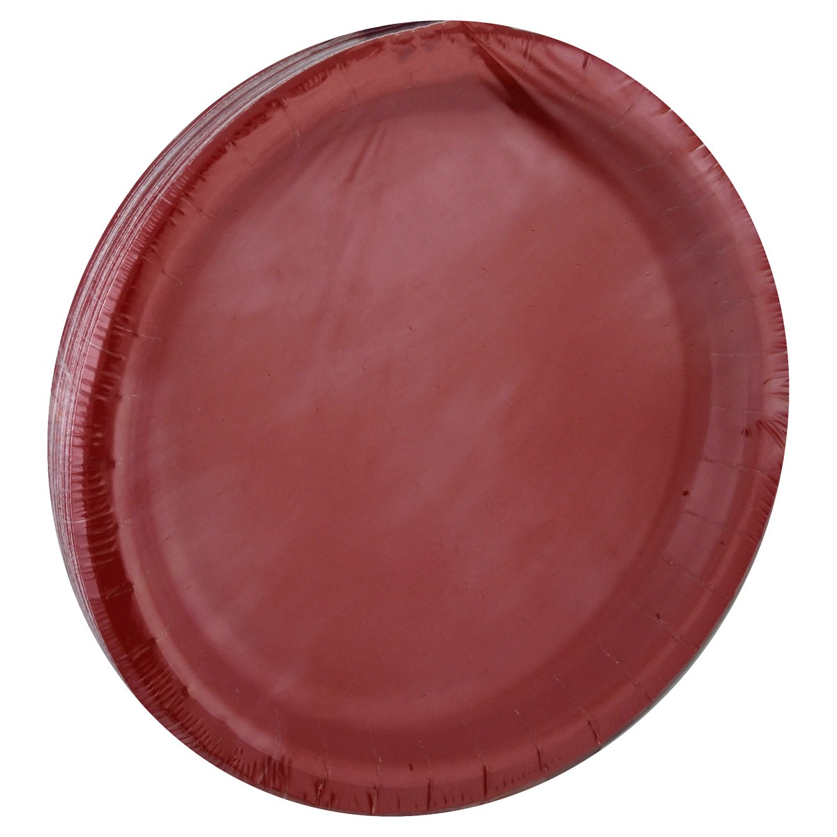 slide 2 of 8, Touch of Color Lunch Plate Red, 24 ct