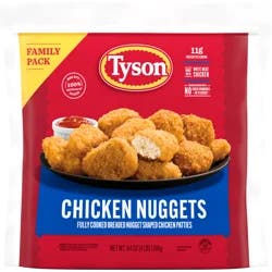 Tyson Frozen Chicken Nuggets Family Pack, 4 lb