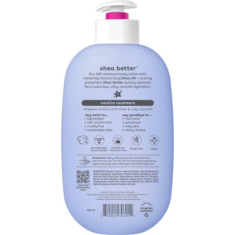 slide 2 of 8, eos Shea Better Moisture Body Lotion - Vanilla Cashmere - 16 fl oz, 16 fl oz