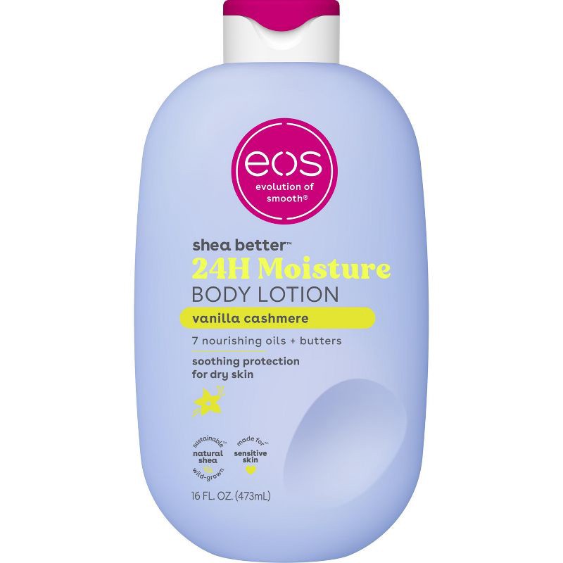 slide 1 of 11, eos Shea Better Moisture Body Lotion - Vanilla Cashmere - 16 fl oz, 16 fl oz