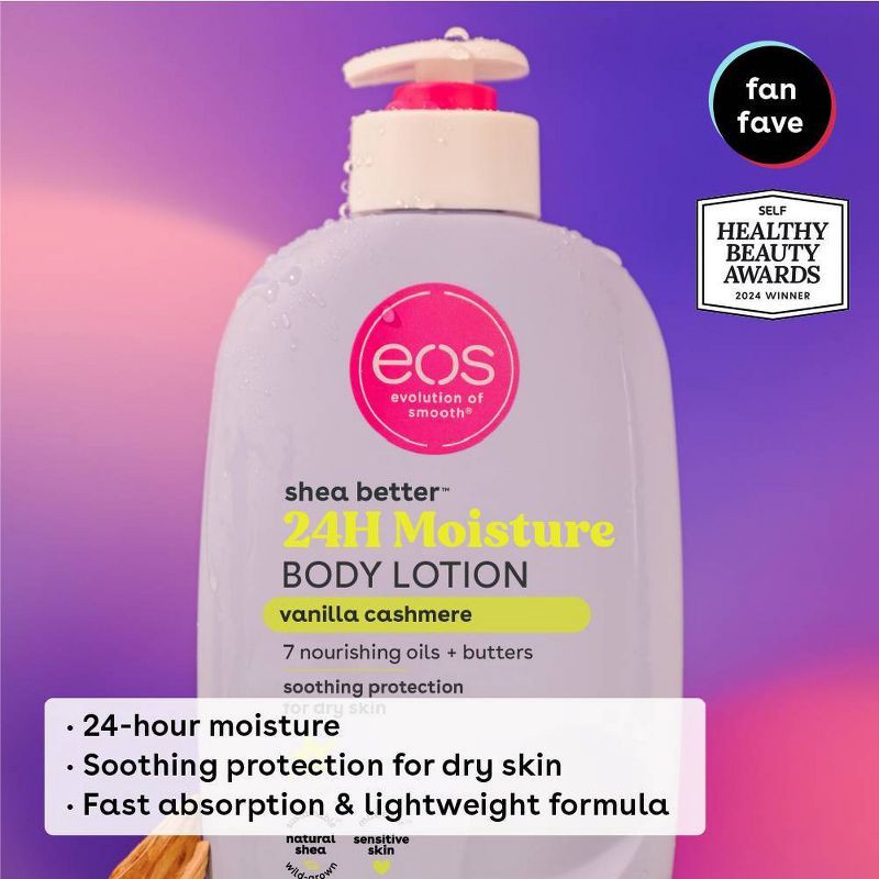 slide 4 of 6, eos Shea Better Moisture Body Lotion - Vanilla Cashmere - 16 fl oz, 16 fl oz