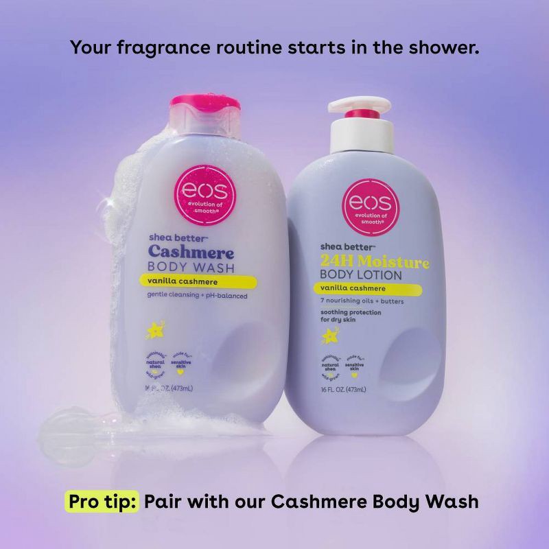 slide 7 of 8, eos Shea Better Moisture Body Lotion - Vanilla Cashmere - 16 fl oz, 16 fl oz