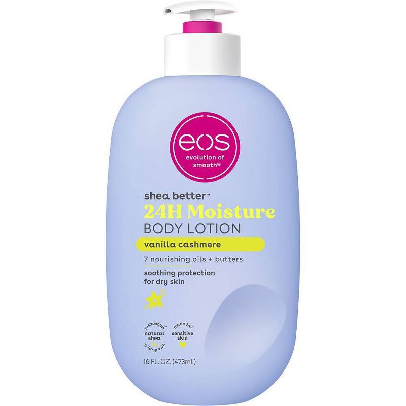 slide 1 of 8, eos Shea Better Moisture Body Lotion - Vanilla Cashmere - 16 fl oz, 16 fl oz