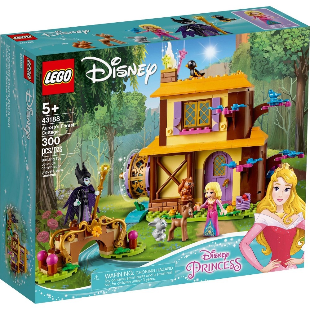 slide 4 of 7, LEGO Disney Aurora's Forest Cottage Great Sleeping Beauty Building Toy for Kids 43188, 1 ct