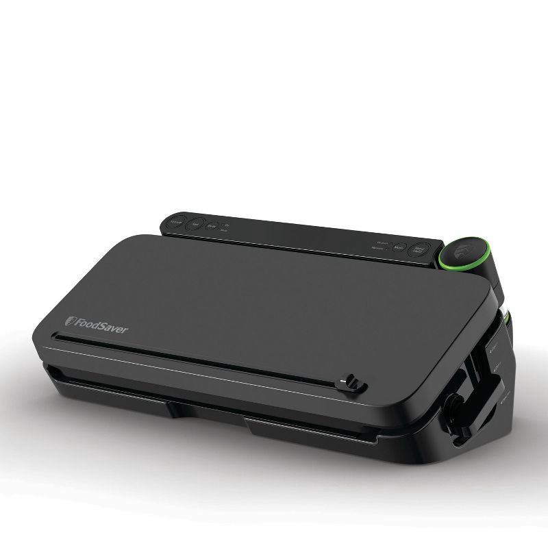 slide 2 of 6, FoodSaver Premier Vacuum Sealer: Dry/Moist/Marinate Modes, Roll Storage, Cutter Bar, Bags & Roll Kit, Black, Plastic, 1 ct