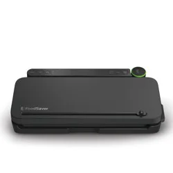 FoodSaver Premier Vacuum Sealer: Dry/Moist/Marinate Modes, Roll Storage, Cutter Bar, Bags & Roll Kit, Black, Plastic