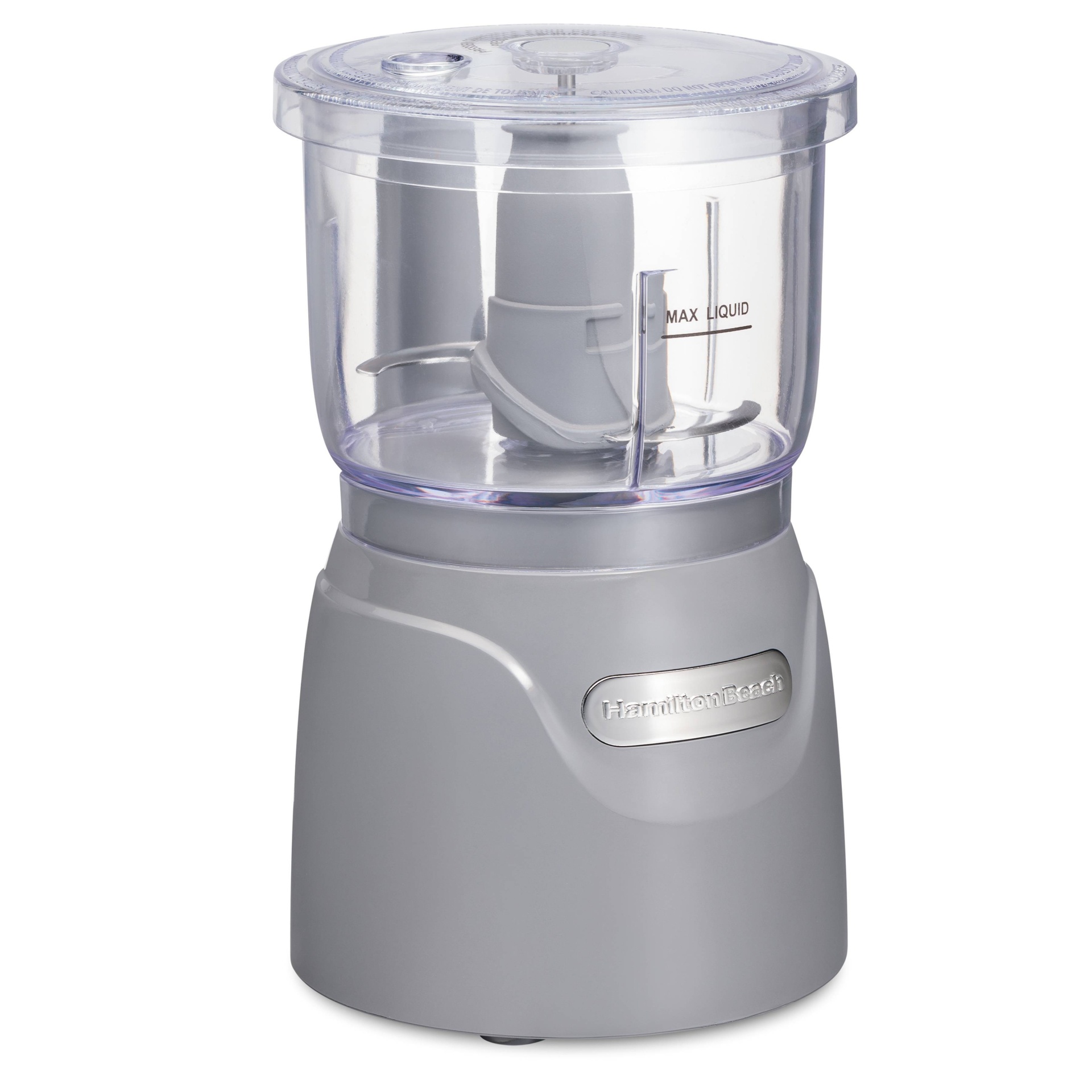 slide 1 of 6, Hamilton Beach 3-Cup Stack and Press Food Chopper - Gray, 1 ct
