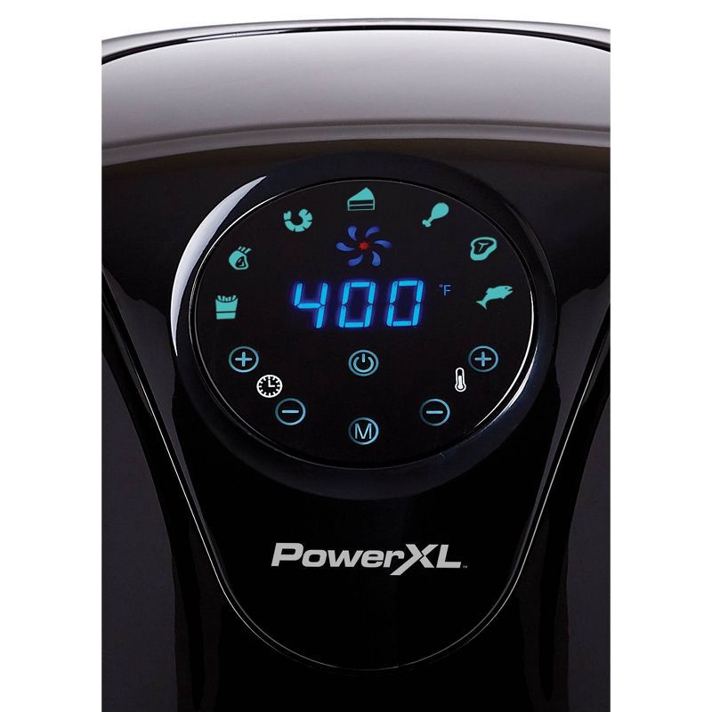 slide 4 of 4, PowerXL 5qt Single Basket Air Fryer - Black, 5 qt