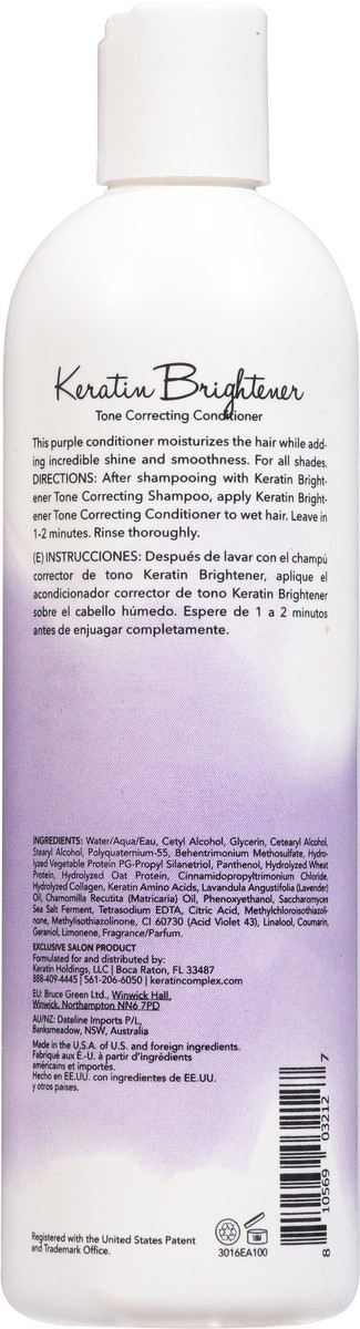 slide 3 of 12, Keratin Perfect Keratin Brightener Tone Correcting Conditioner 12 fl oz, 12 fl oz