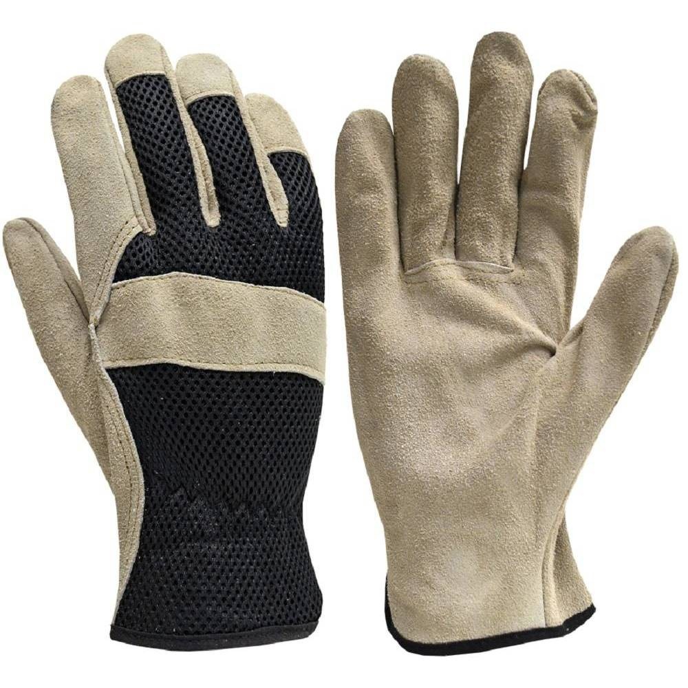 slide 1 of 3, True Grip Leather Work Glove Brown, 1 ct