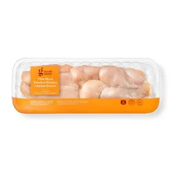 Fresh All Natural Thin Slice Boneless & Skinless Chicken Breast - 1-3 lbs - price per lb - Good & Gather™