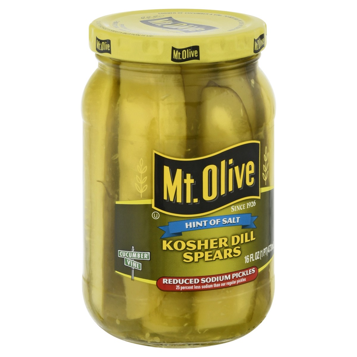 slide 8 of 13, Mt. Olive Kosher Dill Spears Pickle 16 fl oz Jar, 16 oz