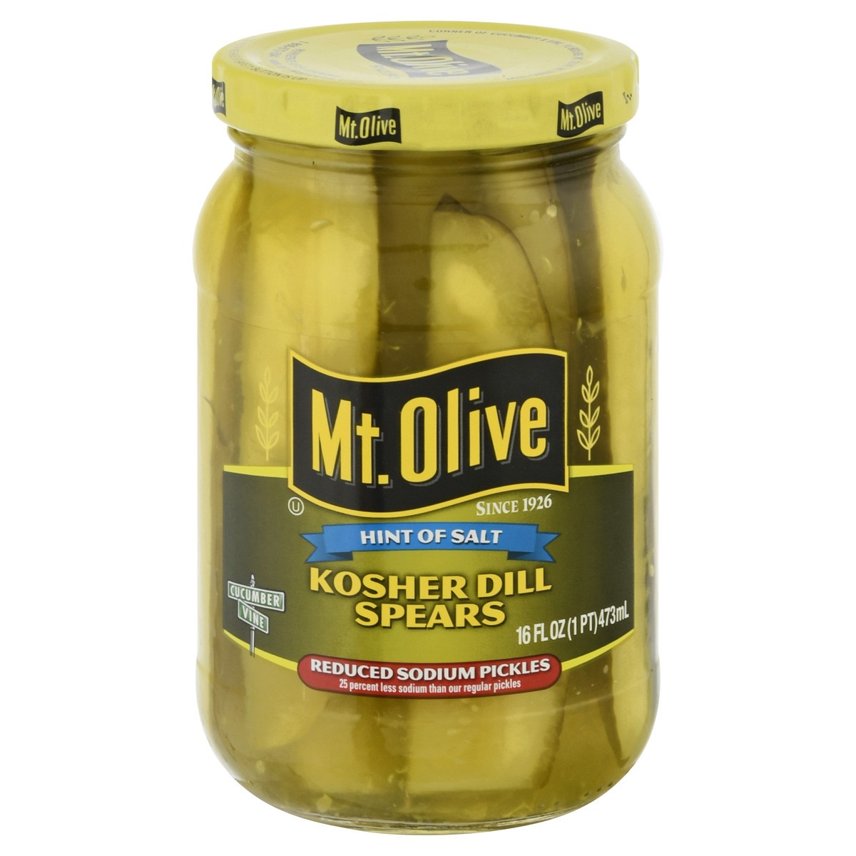 slide 1 of 13, Mt. Olive Kosher Dill Spears Pickle 16 fl oz Jar, 16 oz