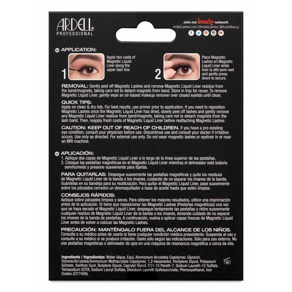 slide 2 of 4, Ardell Magnetic Liquid Liner & Wispies Lash Kit, 3 ct