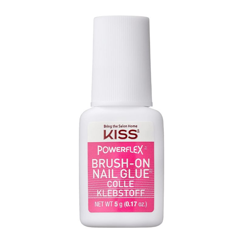 slide 3 of 6, Kiss Nails KISS PowerFlex Brush-On Nail Glue - 0.17oz, 0.17 oz