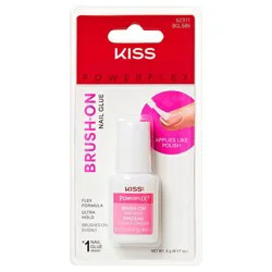 KISS Products Kiss PowerFlex Brush On Ultra Hold Press On Nail Glue - 0.17oz