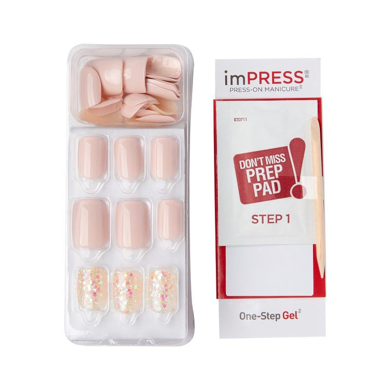 slide 2 of 7, Kiss imPRESS Press-On Manicure Fake Nails - Dorothy - 30ct, 30 ct