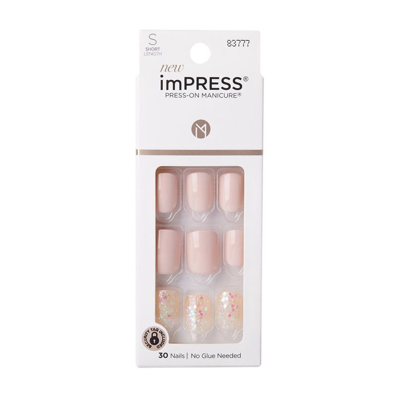 slide 1 of 7, Kiss imPRESS Press-On Manicure Fake Nails - Dorothy - 30ct, 30 ct