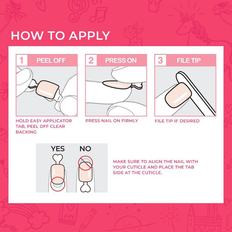 slide 5 of 9, imPRESS Press-On Manicure Mini Press-On Nails for Kids - Super Duper - 21ct, 21 ct