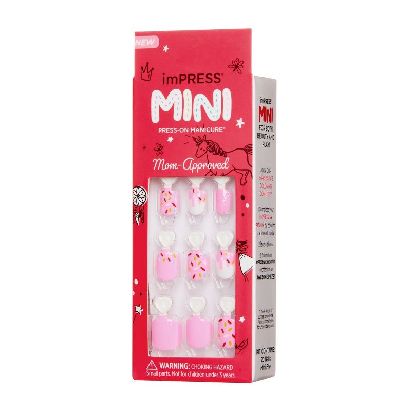 slide 6 of 7, imPRESS Press-On Manicure Mini Press-On Nails for Kids - Super Duper - 21ct, 21 ct