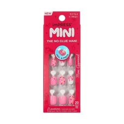 imPRESS Press-On Manicure Mini Press-On Nails for Kids - Super Duper - 21ct: Vegan, Includes Nail File, Short Length
