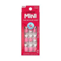 imPRESS Press-On Manicure Mini Press-On Nails for Kids - Super Duper - 21ct: Vegan, Includes Nail File, Short Length