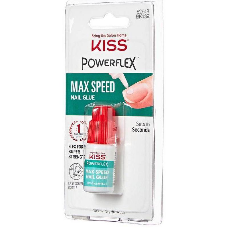 slide 3 of 3, Kiss Nails KISS PowerFlex Maximum Speed Nail Glue - 0.10oz, 0.1 oz