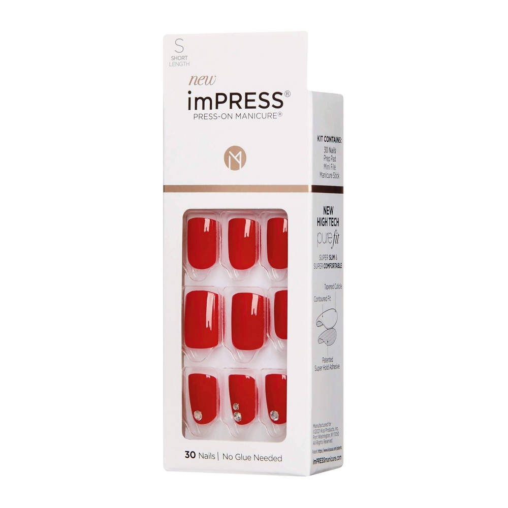 slide 5 of 5, Kiss imPRESS Press-On Manicure Fake Nails - Kill Heels - 30ct, 30 ct