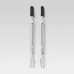 2pk Extension Forks Black - Room Essentials™: Polypropylene Handle, Roasting and Smores Tool