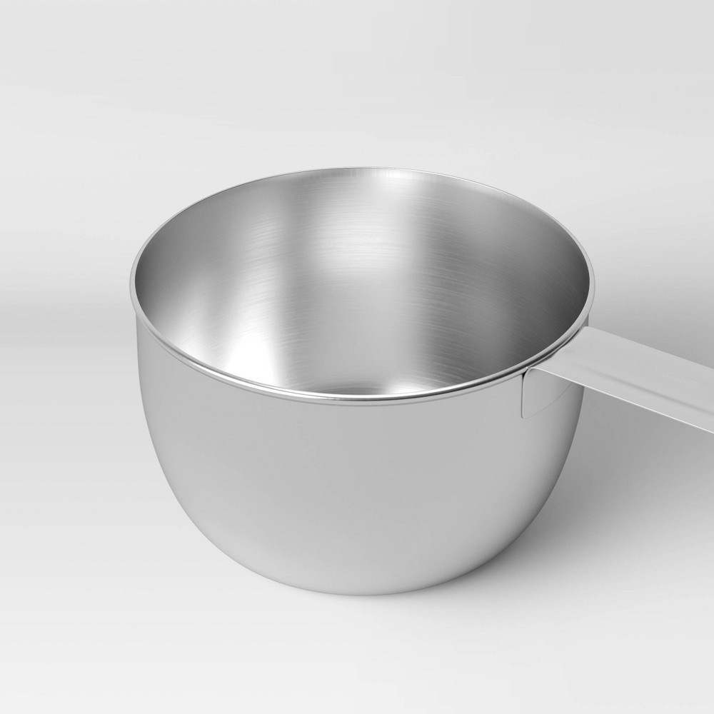slide 2 of 4, Stainless Steel Saucepan with Basting Brush - Room Essentials, 1 ct