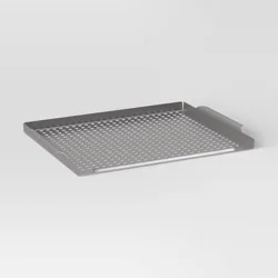 Stainless Steel Barbecue Topper - Room Essentials™: Perforated Grill Accessory, Easy Clean