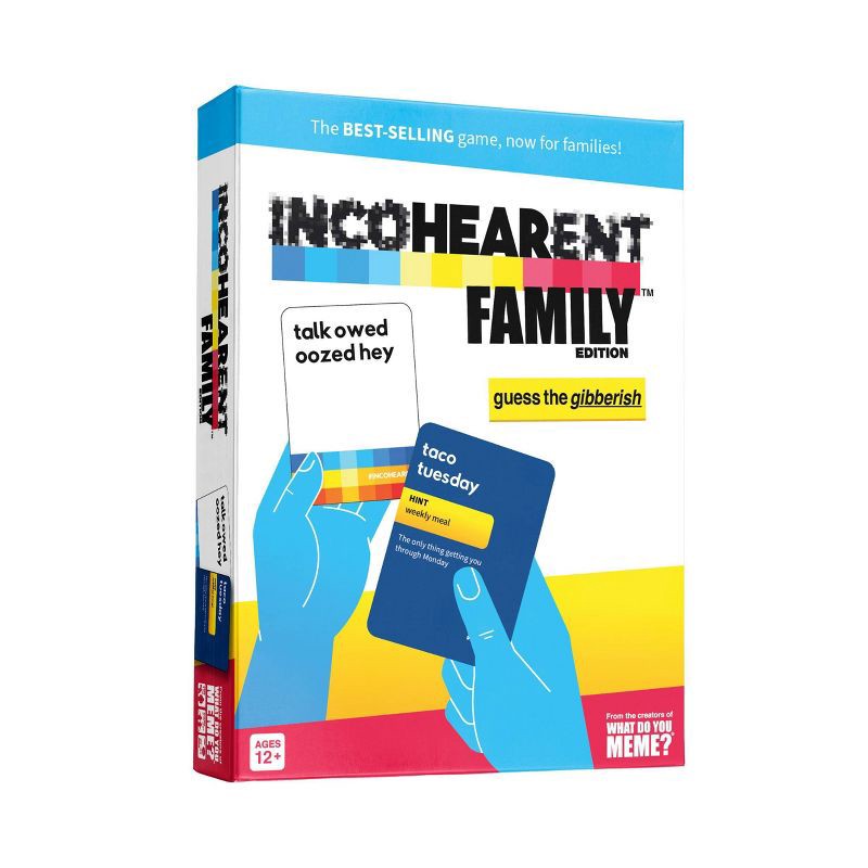 slide 1 of 8, Incohearent Family Edition Game By What Do You Meme?, 1 ct