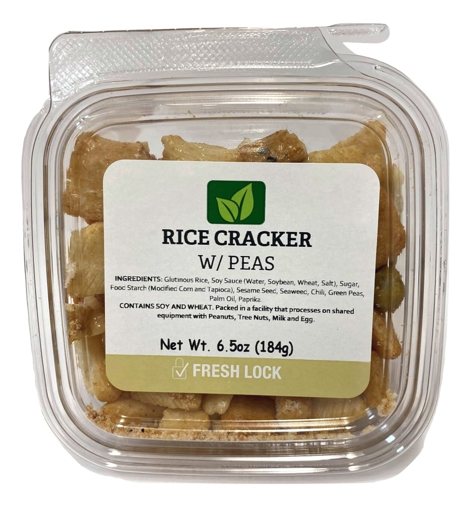 slide 1 of 1, Torn & Glasser Rice Cracker With Peas Mix, 6.5 oz