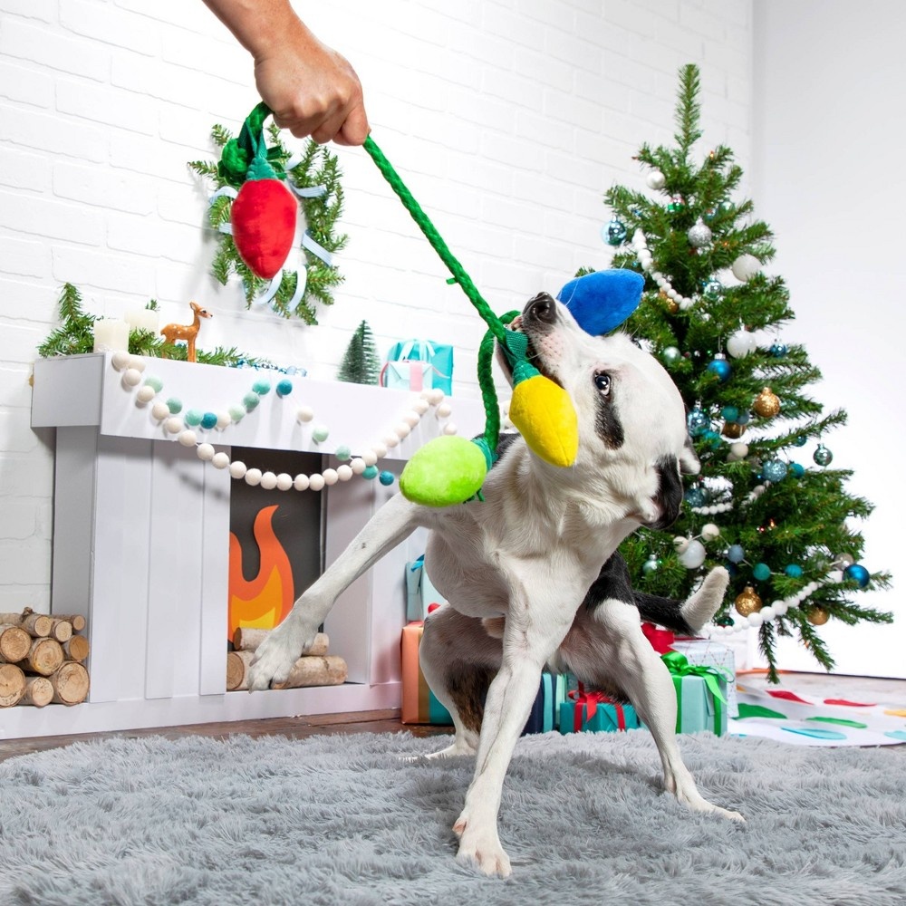 slide 2 of 6, BARK Christmas Lite Dog Toy - Watt-A-Delight, 1 ct
