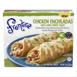 Frontera Chicken Enchiladas With Chili Verde Sauce, Frozen Meal, 9 oz.